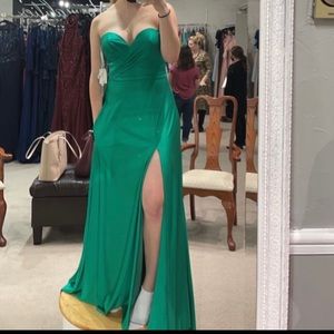 Madison James green prom dress